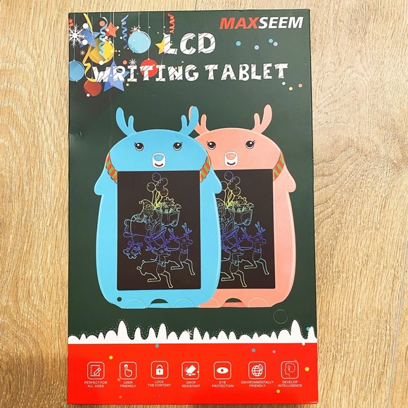 NEW Christmas Reindeer Kids toy drawing tablet - Picture 2 of 2